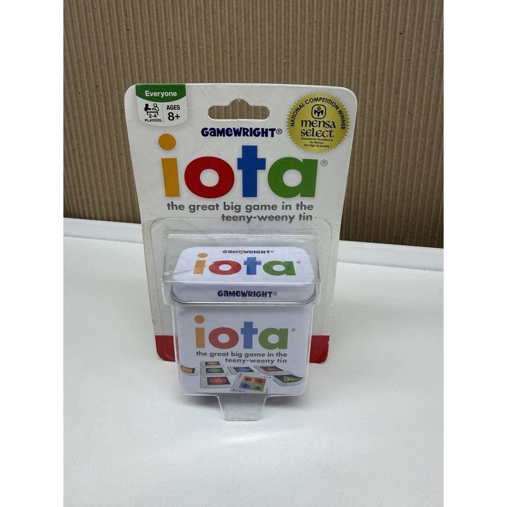 IOTA The Great Big Game in a Teeny-Weeny Tin Family Strategy Card Game Mensa